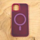 Чохол HOCO Smoke case Matte with MagSafe для iPhone 12/12 Pro Red