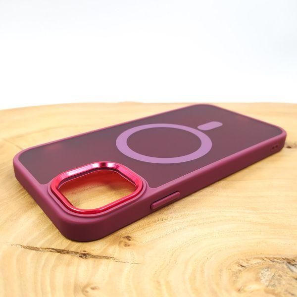 Чохол HOCO Smoke case Matte with MagSafe для iPhone 12/12 Pro Red