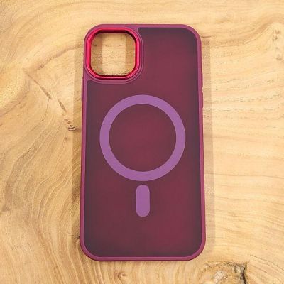 Чохол HOCO Smoke case Matte with MagSafe для iPhone 13 Red