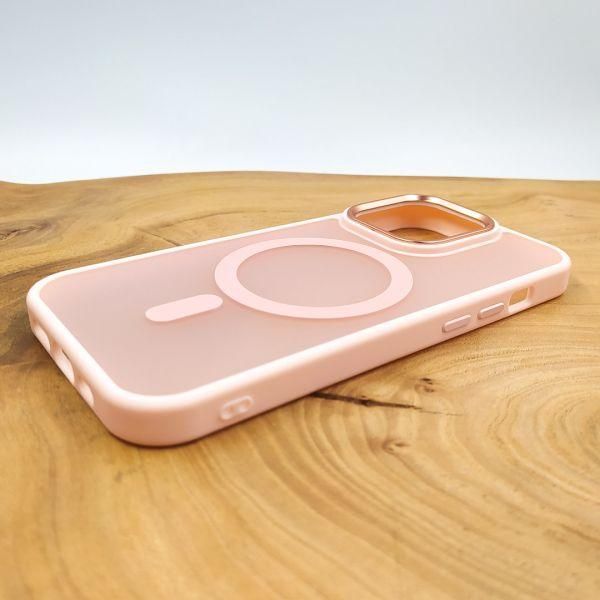 Чохол HOCO Smoke case Matte with MagSafe для iPhone 14 Pro Max Pink