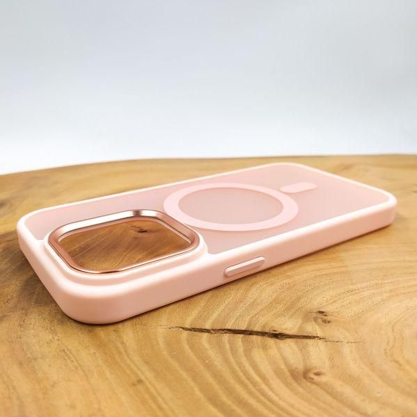 Чохол HOCO Smoke case Matte with MagSafe для iPhone 15 Pro Max Pink
