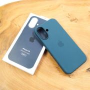 Чохол  Silicone Case with MagSafe для iPhone 16 Lake Green