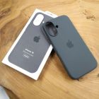 Чохол  Silicone Case with MagSafe для iPhone 16 Stone Gray