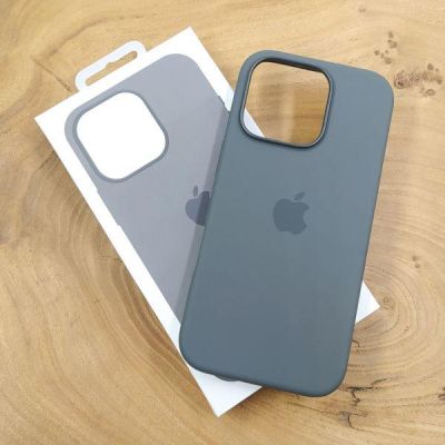Чохол  Silicone Case with MagSafe для iPhone 16 Pro Max Stone Gray