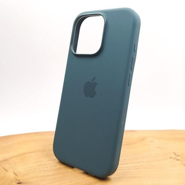 Чохол  Silicone Case with MagSafe для iPhone 16 Pro Max Lake Green