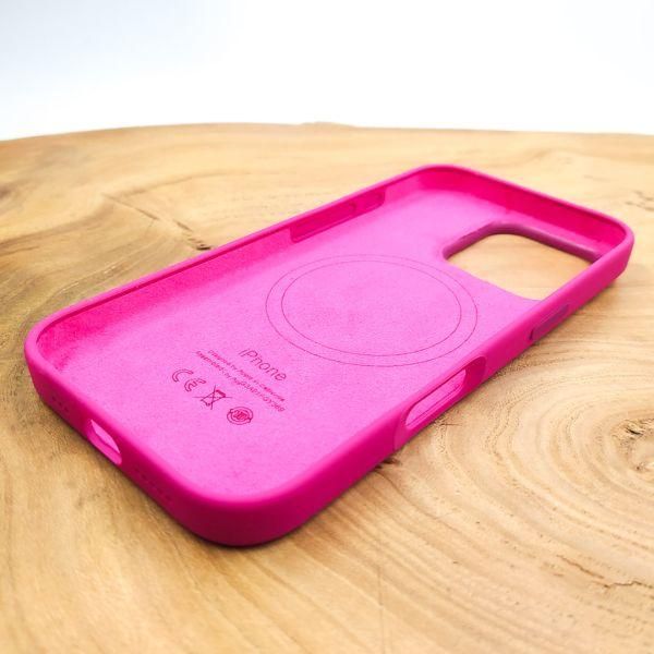 Чохол  Silicone Case with MagSafe для iPhone 16 Pro Fuchsia