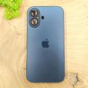Матовий скляний чохол Glass case для iPhone 16 Black Titanium