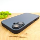 Матовий скляний чохол Glass case для iPhone 16 Black Titanium