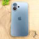 Матовий скляний чохол Glass case для iPhone 16 Natural Titanium