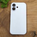 Чохол Glass case для iPhone 16 White Titanium