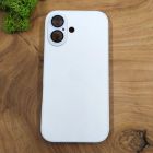 Чохол Glass case для iPhone 16 White Titanium