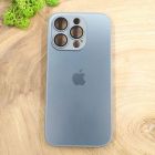 Матовий скляний чохол Glass case для iPhone 16 Pro Natural Titanium