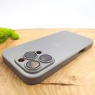 Матовий скляний чохол Glass case для iPhone 16 Pro Natural Titanium