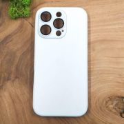 Матовий скляний чохол Glass case для iPhone 16 Pro White Titanium