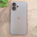 Матовий скляний чохол Glass case для iPhone 16 Desert Titanium