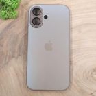 Матовий скляний чохол Glass case для iPhone 16 Desert Titanium