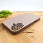 Матовий скляний чохол Glass case для iPhone 16 Desert Titanium