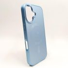 Скляний матовий чохол з MagSafe для iPhone 16 Light Blue