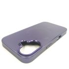 Скляний матовий чохол з MagSafe для iPhone 16 Dark Purple