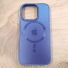 Скляний матовий чохол з MagSafe для iPhone 16 Pro Dark Purple