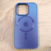 Скляний матовий чохол з MagSafe для iPhone 16 Pro Dark Purple