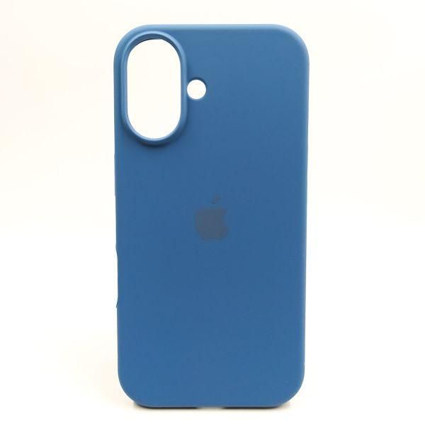 Чохол Silicone Case для iPhone 16 Blue Cobalt