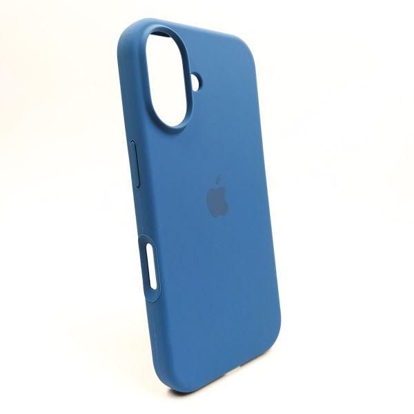 Чохол Silicone Case для iPhone 16 Blue Cobalt