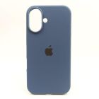 Чохол Silicone Case для iPhone 16 Navy Storm