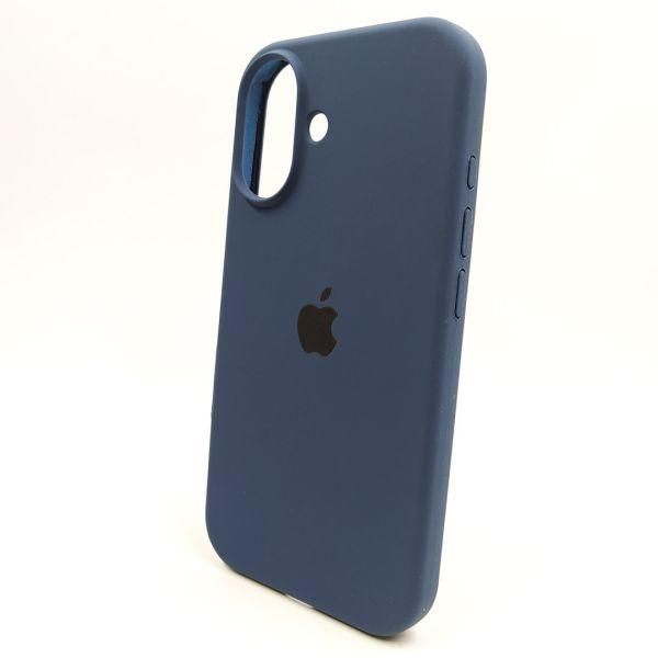 Чохол Silicone Case для iPhone 16 Navy Storm