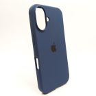 Чохол Silicone Case для iPhone 16 Navy Storm
