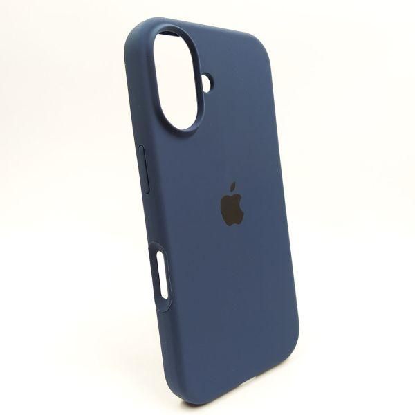 Чохол Silicone Case для iPhone 16 Navy Storm