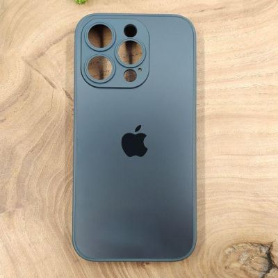 Матовий скляний чохол для iPhone 15 Pro Max Graphite