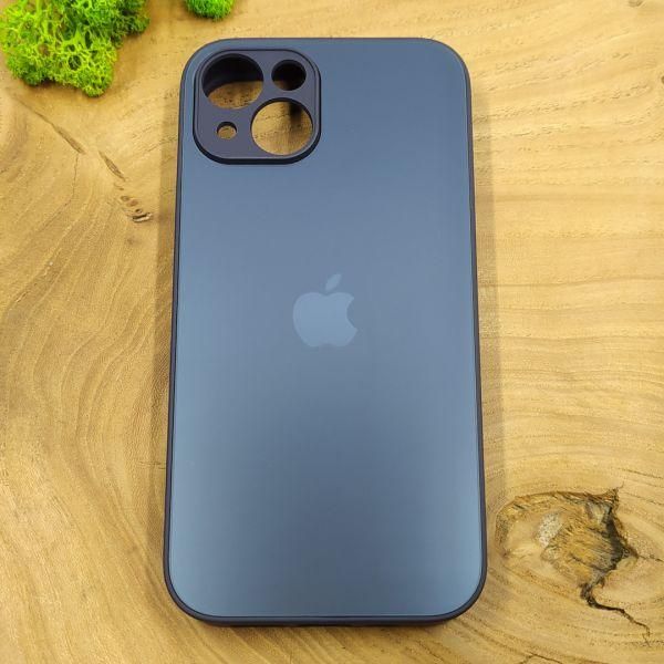 Матовий скляний чохол для iPhone 14 Deep Purple