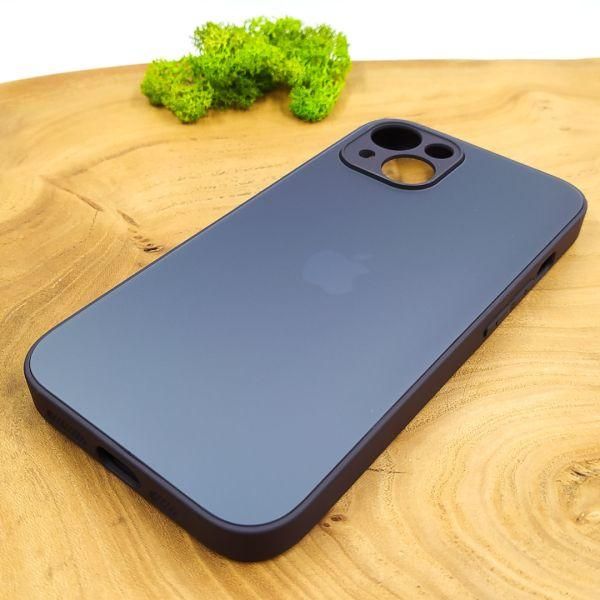 Матовий скляний чохол для iPhone 14 Deep Purple