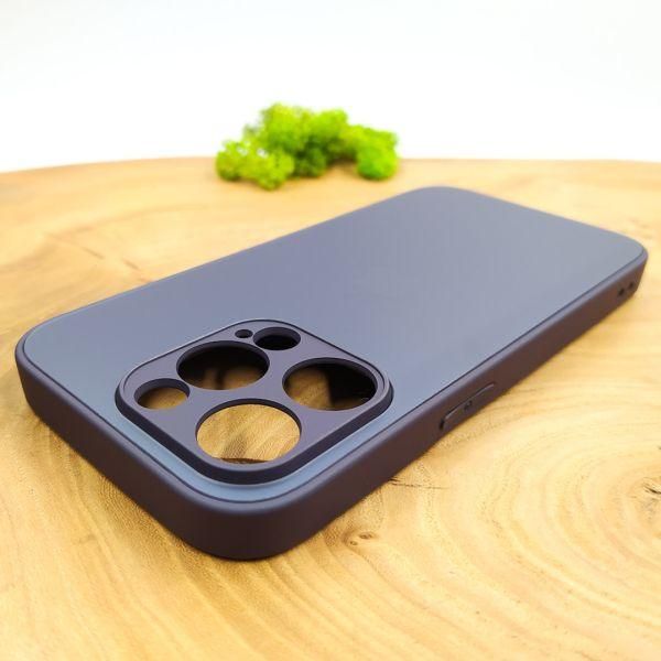 Матовий скляний чохол для iPhone 14 Pro Max Deep Purple