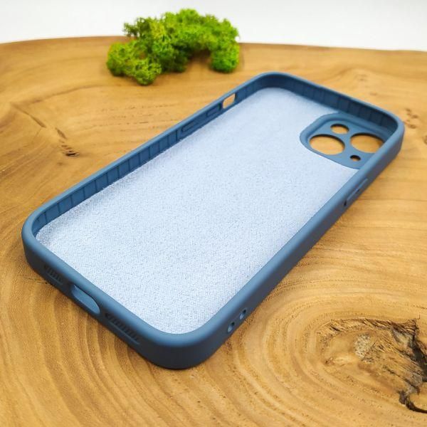 Матовий скляний чохол для iPhone 14 Plus Sierra Blue(зас.тов.)