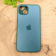 Матовий скляний чохол для iPhone 14 Plus Midnight Green(зас.тов.)