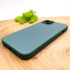 Матовий скляний чохол для iPhone 14 Plus Midnight Green(зас.тов.)