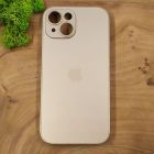 Матовий скляний чохол для iPhone 15 Gold(зас.тов.)