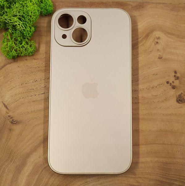 Матовий скляний чохол для iPhone 15 Gold(зас.тов.)