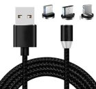 Кабель 3в1 X-Cable USB з магнітними коннекторами MicroUSB/Type-C/Lightning