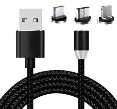 Кабель 3в1 X-Cable USB з магнітними коннекторами MicroUSB/Type-C/Lightning