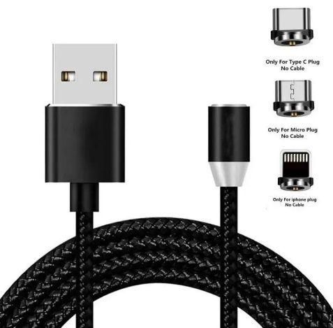 Кабель 3в1 X-Cable USB з магнітними коннекторами MicroUSB/Type-C/Lightning