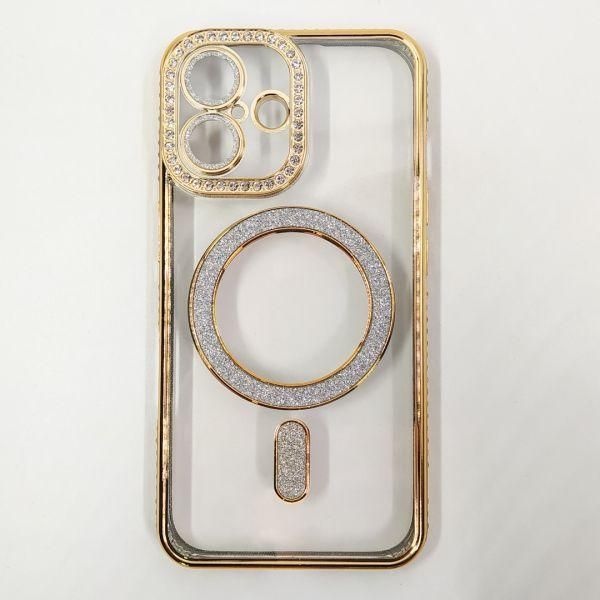 Чохол Hoco Diamond case with MagSafe iPhone 16 Gold