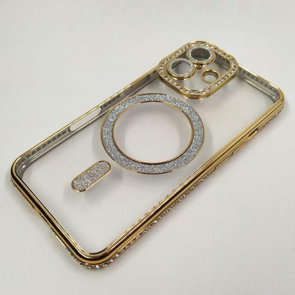 Чохол Hoco Diamond case with MagSafe iPhone 16 Gold