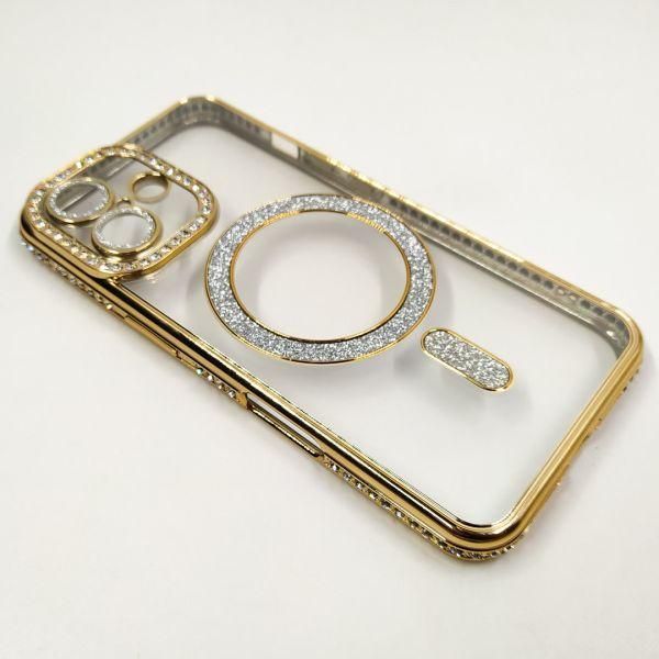 Чохол Hoco Diamond case with MagSafe iPhone 16 Gold