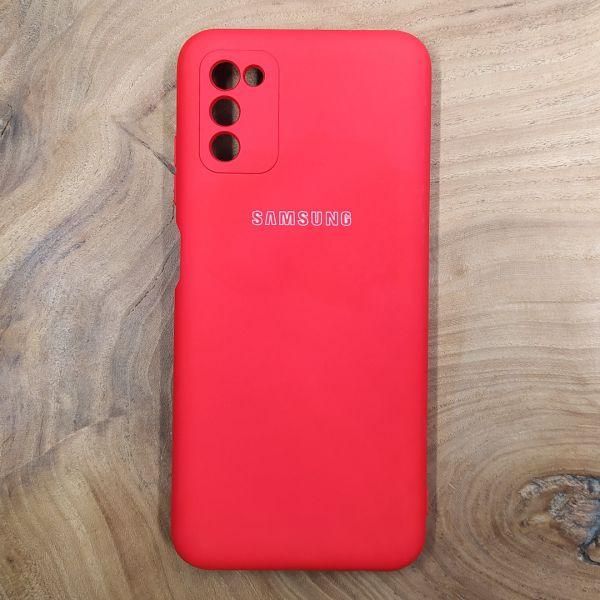 Чохол Silicone case для Samsung A03S 4G Red