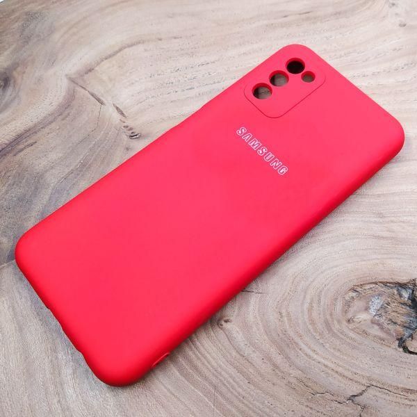 Чохол Silicone case для Samsung A03S 4G Red