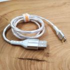 Кабель MOXOM MX-CB68 USB - MicroUSB RGB LED(зас.тов.)
