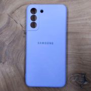 Чохол Silicone case для Samsung S21 FE Lilac